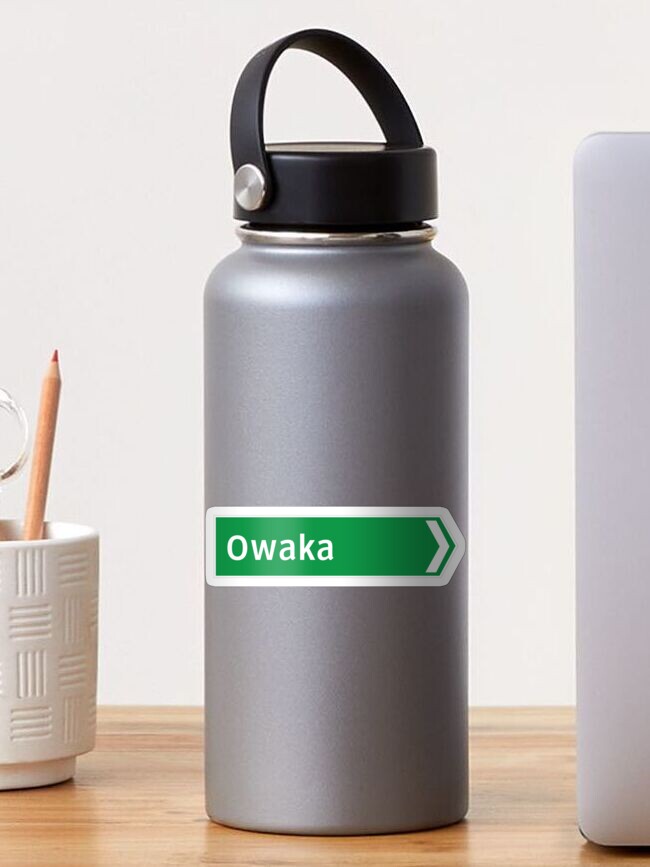 Thumbnail 1 of 3, Sticker, New Zealand Road Signage - Owaka (Southland/Otago) designed and sold by 4amStudio.