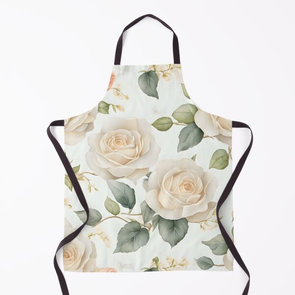 Item preview, Cheerful Watercolor  Ivory Roses Flowers Floral Patterns designed and sold by Wonder Of Light.