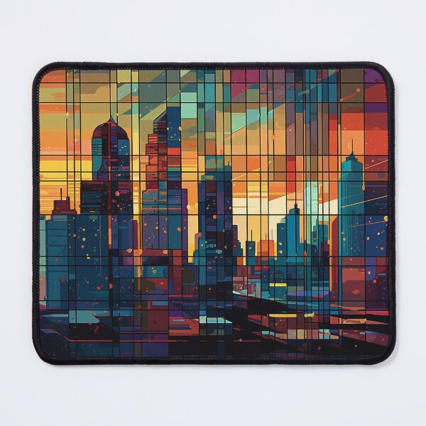Item preview, Geometric Cityscape designed and sold by AnimeGearHub.
