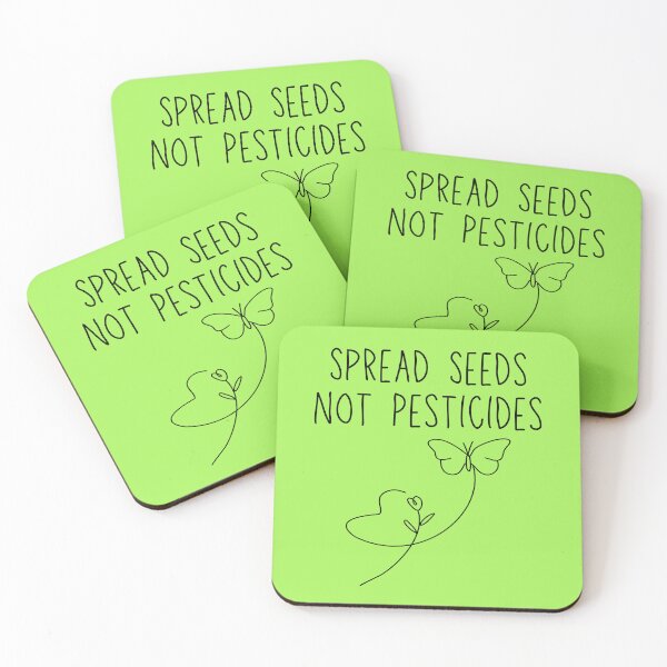 Item preview, Spread Seeds Not Pesticides Black Text Modern Slogan Design designed and sold by EarthArtDesigns.