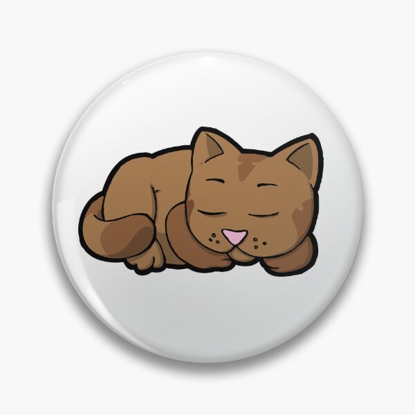 Item preview, little brown cat sleeping designed and sold by Guillaume Desbiolles.