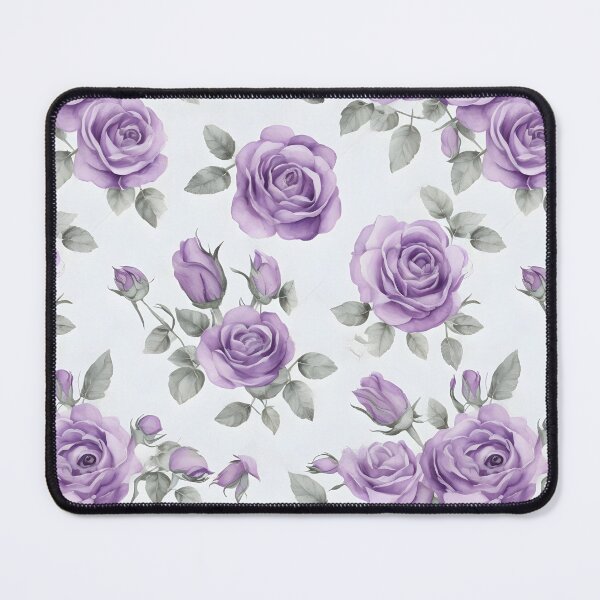 Item preview, Cheerful Watercolor Lavender Roses Flowers Floral Patterns designed and sold by Wonder Of Light.