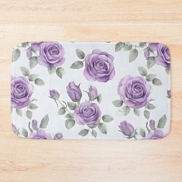 Item preview, Cheerful Watercolor Lavender Roses Flowers Floral Patterns designed and sold by Wonder Of Light.
