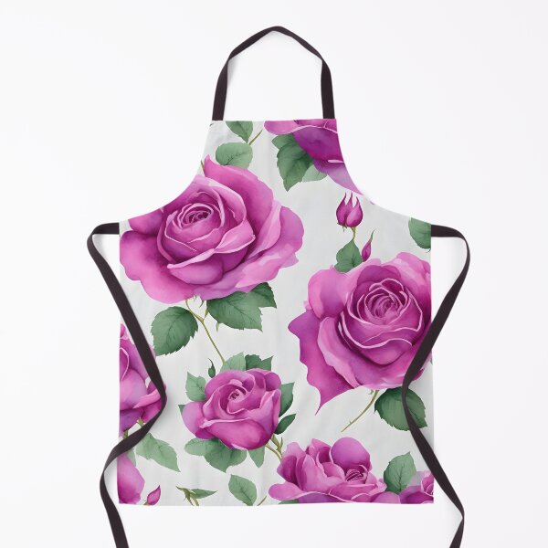 Item preview, Cheerful Watercolor Magenta Roses Flowers Floral Patterns designed and sold by Wonder Of Light.