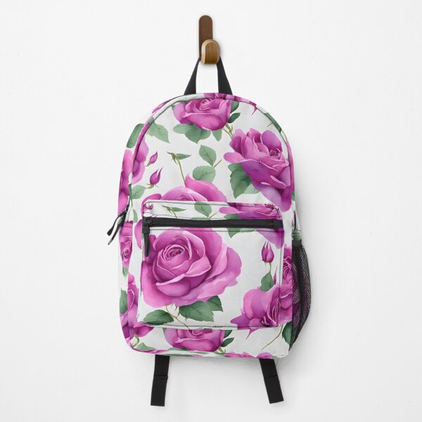 Item preview, Cheerful Watercolor Magenta Roses Flowers Floral Patterns designed and sold by Wonder Of Light.