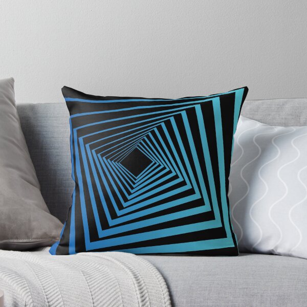 Item preview, Blue abstract pattern with black background  designed and sold by TeePassion.