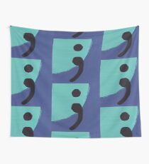 Semi colon Wall Tapestry