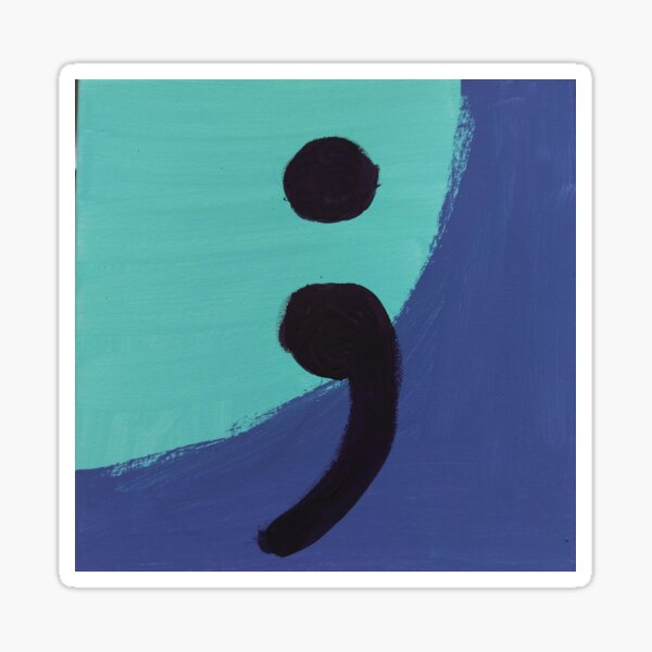 Semi colon Sticker