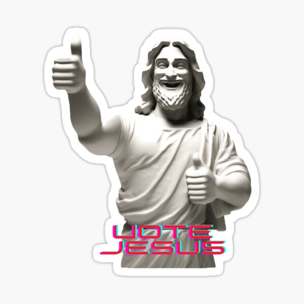 Funny Jesus Thumbsup Pointing Loves You Patch –