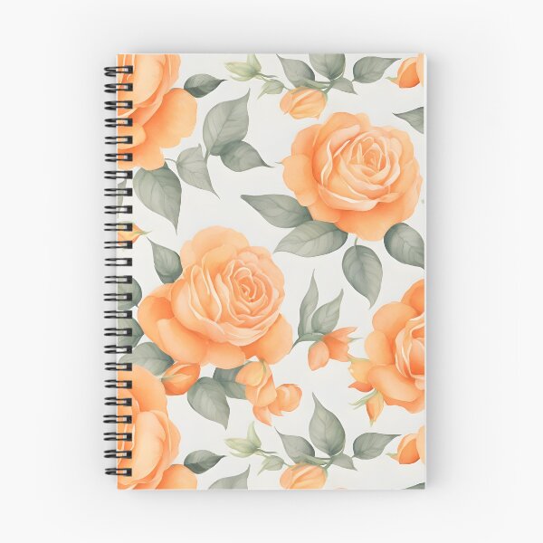 Item preview, Cheerful Watercolor Orange Roses Flowers Floral Patterns designed and sold by Wonder Of Light.