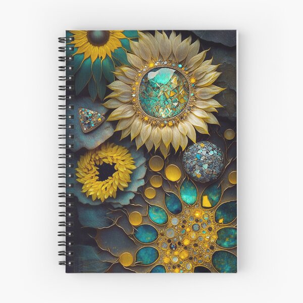 Item preview, Glittery Sunflowers Gems,Yellow,Gold designed and sold by GemstoneandLeaf.