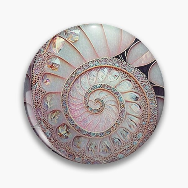 Item preview, Iridescent.Nautilus Sea Shell Glittery Organic,Pink designed and sold by GemstoneandLeaf.