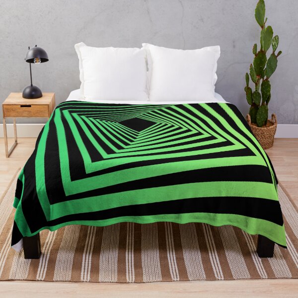 Item preview, Green abstract pattern with black background designed and sold by TeePassion.