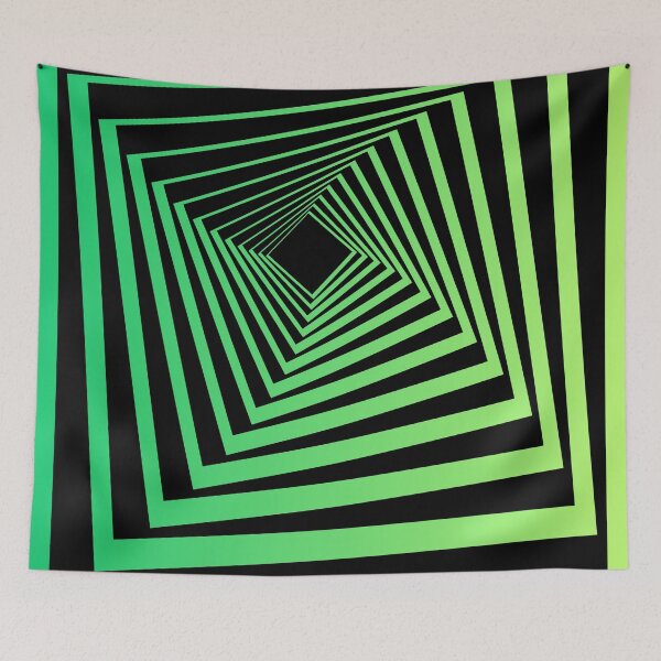 Item preview, Green abstract pattern with black background  designed and sold by TeePassion.