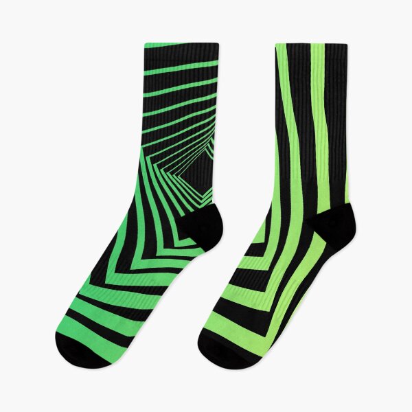 Item preview, Green abstract pattern with black background  designed and sold by TeePassion.