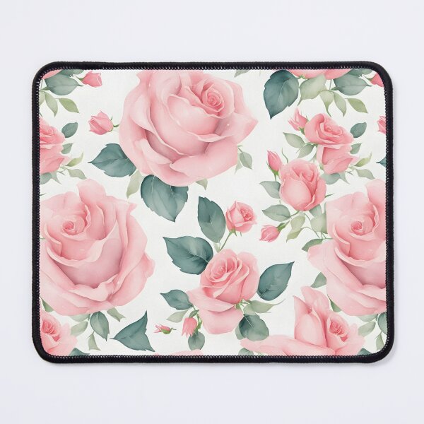 Item preview, Cheerful Watercolor Pink Roses Flowers Floral Patterns designed and sold by Wonder Of Light.