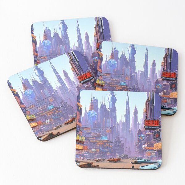 Item preview, A Retro Futuristic City 2 designed and sold by Muradi-tterns.