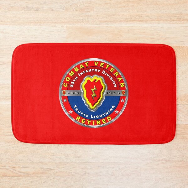 Item preview, 25th Infantry Division Retired Veteran designed and sold by SoldierAlways.