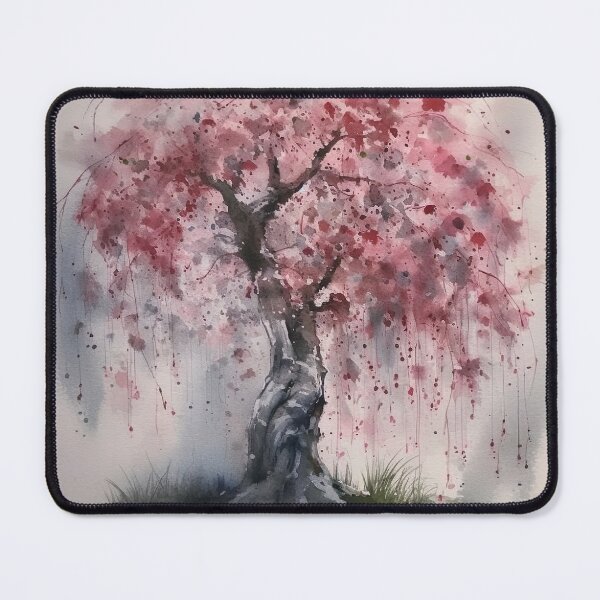 Item preview, Watercolor Wash Weeping Cherry Tree designed and sold by Matt's Artificial Nature.