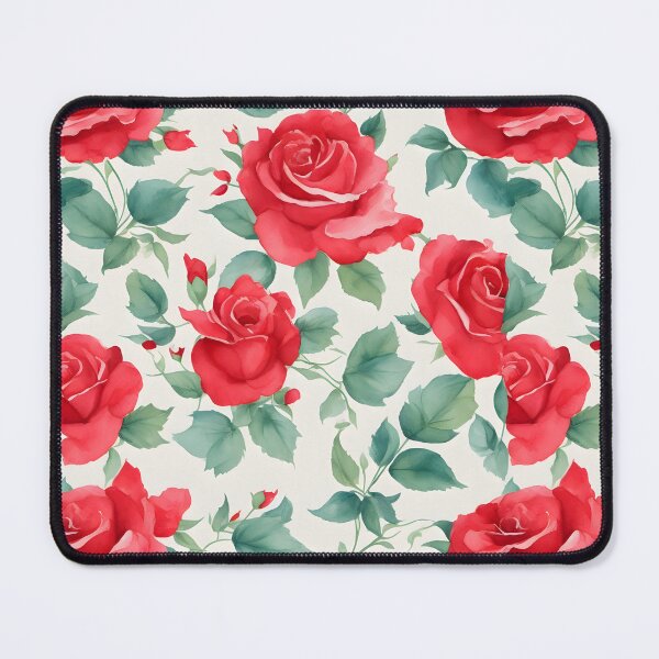 Item preview, Cheerful Watercolor Red Roses Flowers Floral Patterns designed and sold by Wonder Of Light.