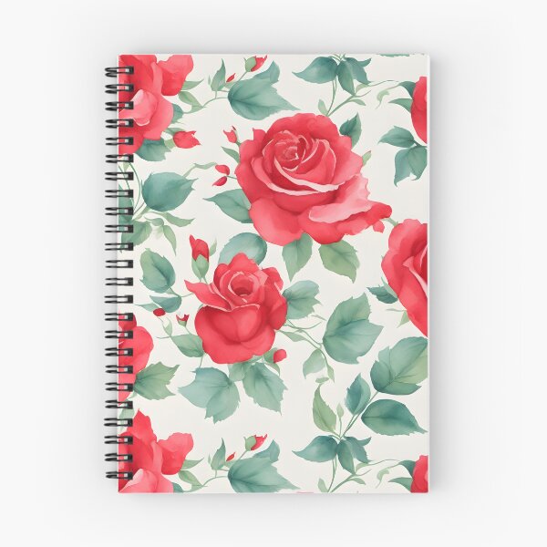 Item preview, Cheerful Watercolor Red Roses Flowers Floral Patterns designed and sold by Wonder Of Light.