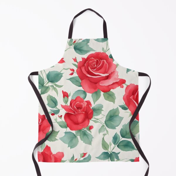 Item preview, Cheerful Watercolor Red Roses Flowers Floral Patterns designed and sold by Wonder Of Light.