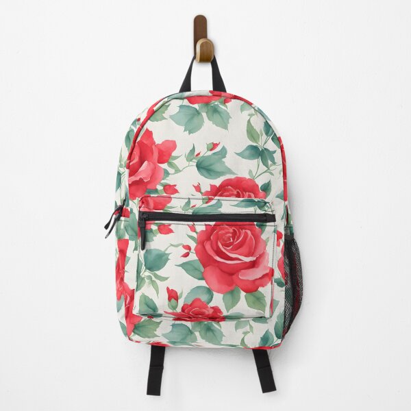Item preview, Cheerful Watercolor Red Roses Flowers Floral Patterns designed and sold by Wonder Of Light.