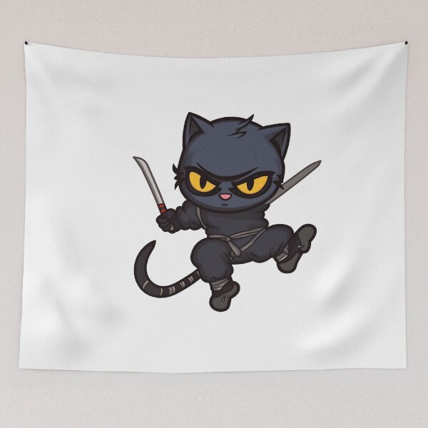 Item preview, Ninja Cats designed and sold by HINKYPUNK-UK.