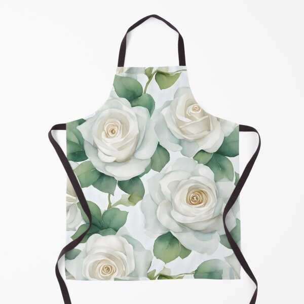 Item preview, Cheerful Watercolor White Roses Flowers Floral Patterns designed and sold by Wonder Of Light.