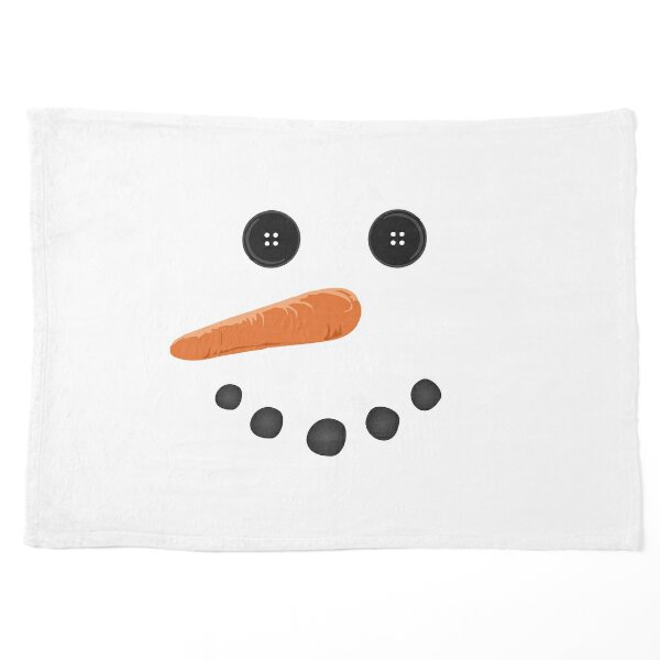 1980s Kawaii Happy Holiday carrot nose button eyes Cute Snowman 