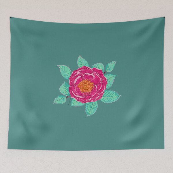Item preview, rose in gouache designed and sold by ohmimii.
