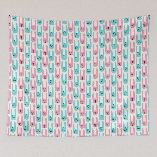 Item preview, Funky rabbit with a lovely face pattern designed and sold by Dustick.