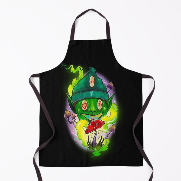Item preview, Green self transforming mushroom machine elf -Psychedelic Art, designed and sold by Mitch616Art.