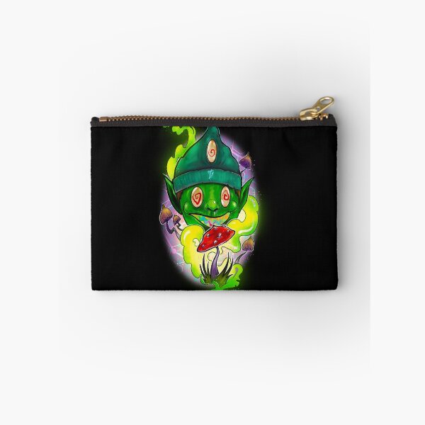 Item preview, Green self transforming mushroom machine elf -Psychedelic Art, designed and sold by Mitch616Art.