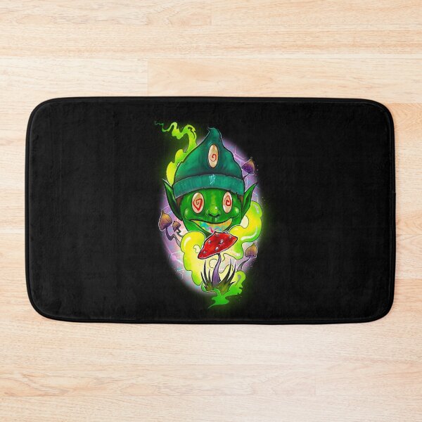 Item preview, Green self transforming mushroom machine elf -Psychedelic Art, designed and sold by Mitch616Art.