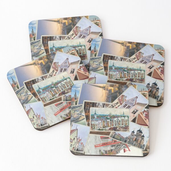 Item preview, Greetings from Tallinn in Estonia Vintage style retro souvenir designed and sold by DeveloperProp0.