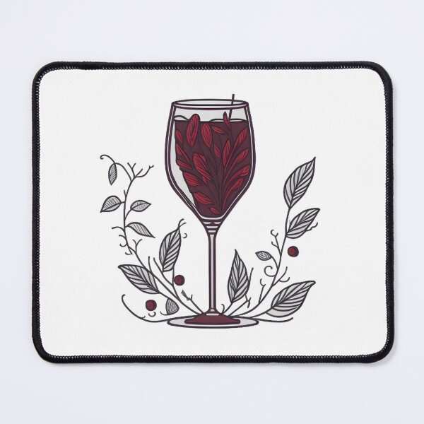 Item preview, Stylish Floral Wine Glass designed and sold by Cravio.