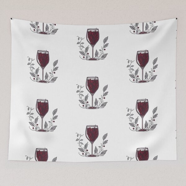 Item preview, Stylish Floral Wine Glass designed and sold by Cravio.