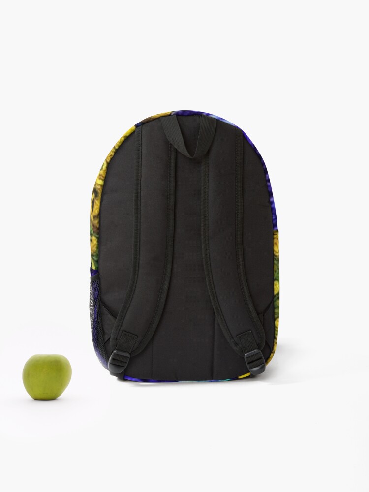 Thumbnail 2 of 3, Backpack, Yellow Roses designed and sold by cfbennettmedia.