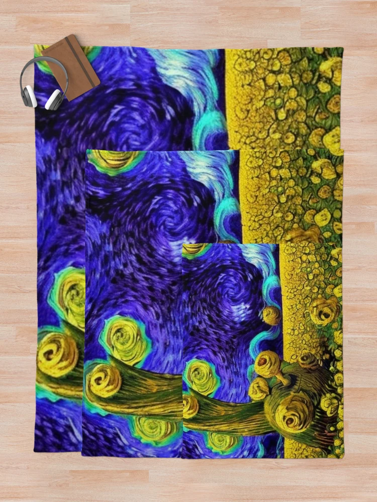 Thumbnail 5 of 6, Throw Blanket, Yellow Roses designed and sold by cfbennettmedia.
