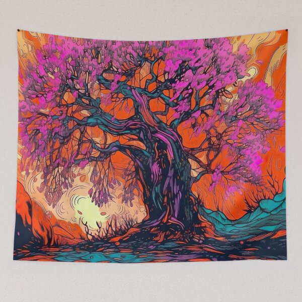 Item preview, Psychedelic Weeping Cherry Tree designed and sold by Matt's Artificial Nature.