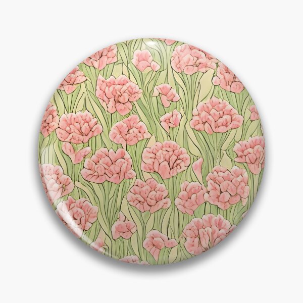 Item preview, Carnation Floral Pattern designed and sold by DeepSeeAI.