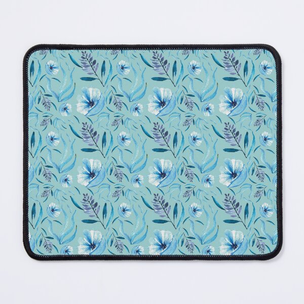 Item preview, Blue watercolor flower Pattern designed and sold by pfc-art.