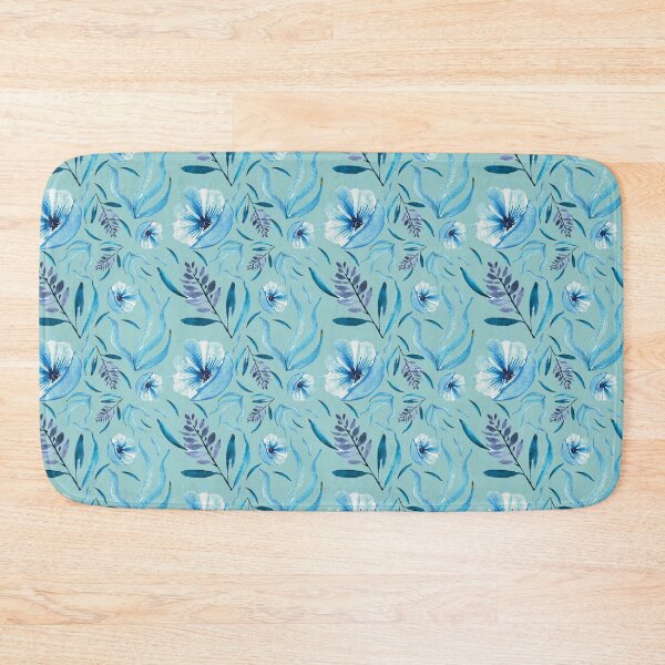 Item preview, Blue watercolor flower Pattern designed and sold by pfc-art.