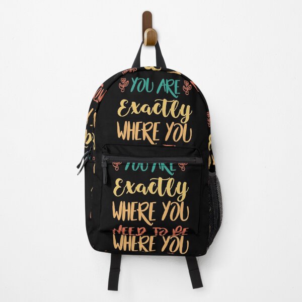 Artikelvorschau, Sie sind genau dort, wo Sie sein müssen, Handschrift-Typografie-Design entworfen und verkauft von Fashion Art Gifts ⭐⭐⭐⭐⭐.