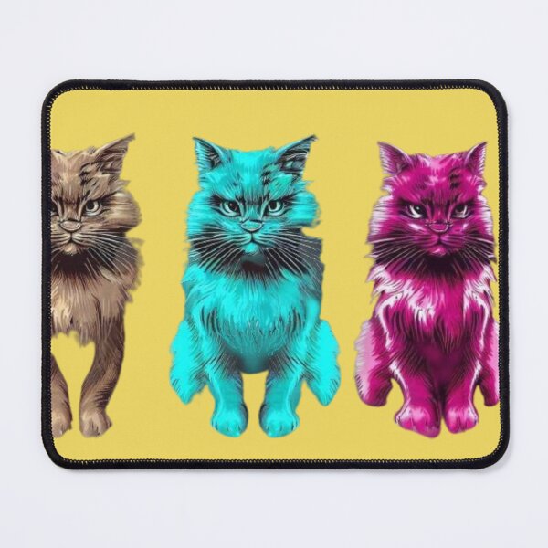Item preview, Three cats of color look at you designed and sold by JaroDesign2023.