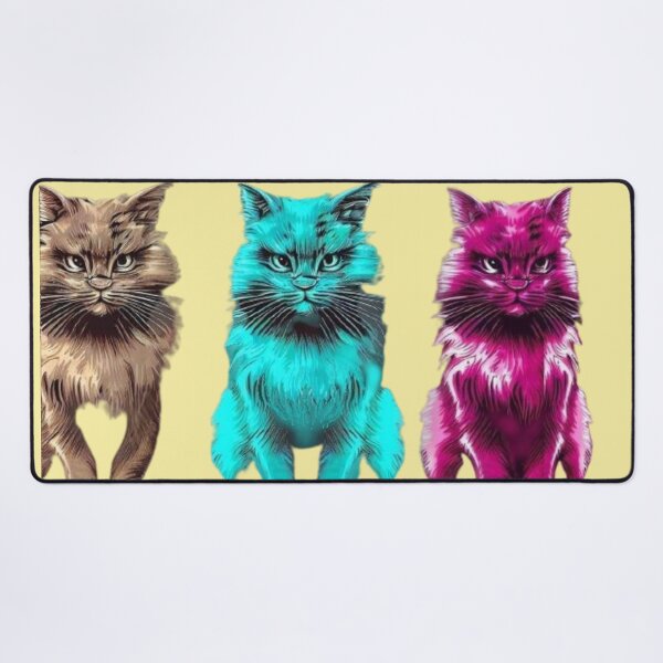 Item preview, Three cats of color look at you designed and sold by JaroDesign2023.