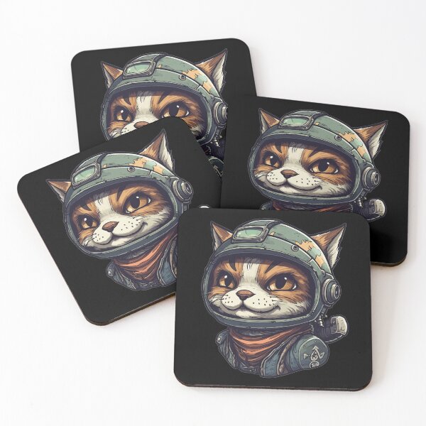 Item preview, Cat jet fighter pilot designed and sold by BootWaax.
