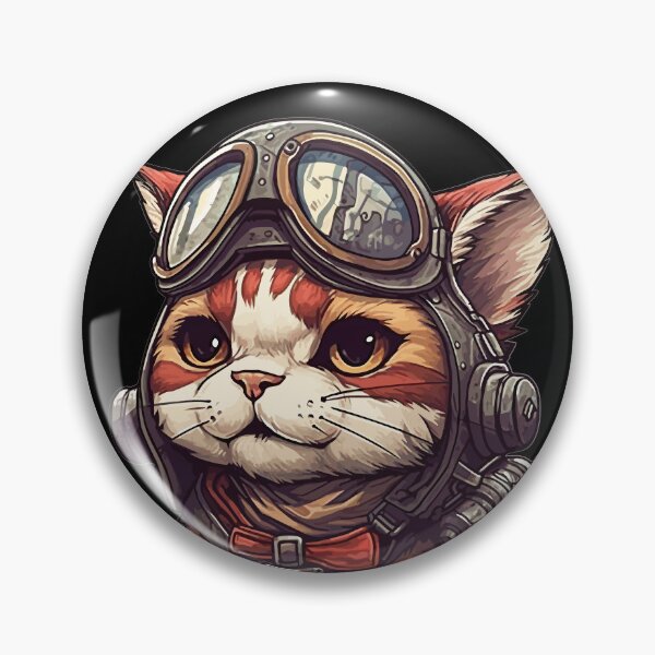 Item preview, Cute Tabby Cat jet fighter pilot designed and sold by BootWaax.