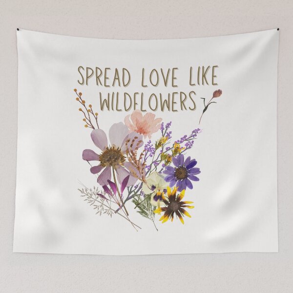 Item preview, Spread Love Like Wildflowers Colorful Design designed and sold by EarthArtDesigns.